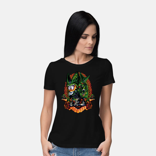Android Eater-womens basic tee-Badbone Collections