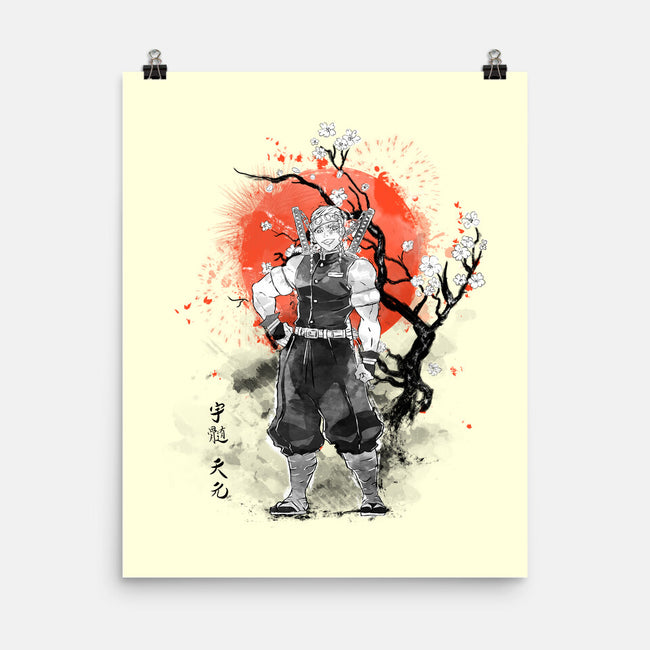 Uzui At Sakura Tree-none matte poster-IKILO