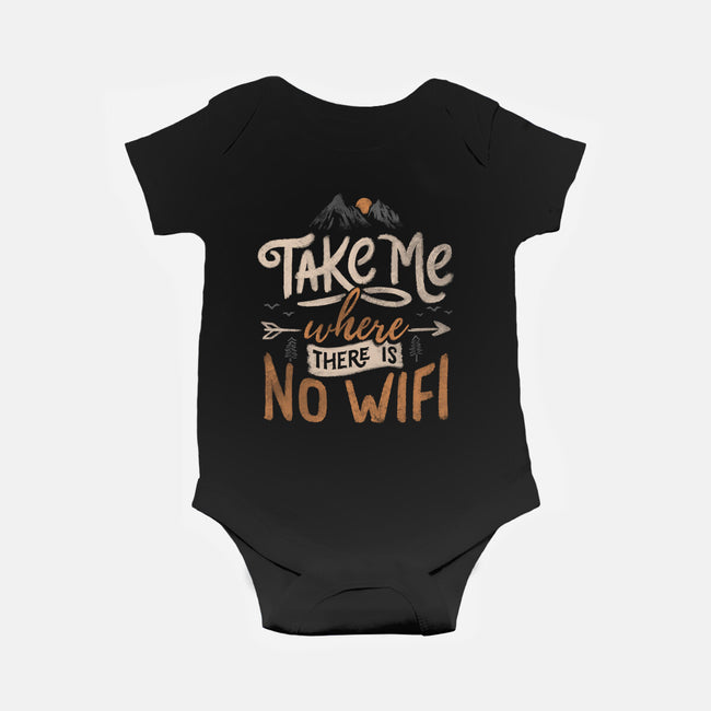 Where There Is No Wifi-baby basic onesie-tobefonseca
