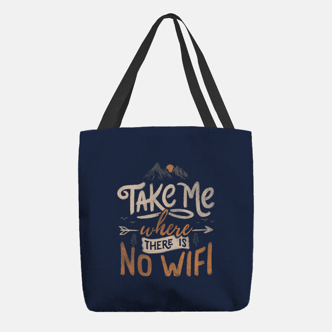 Where There Is No Wifi-none basic tote bag-tobefonseca