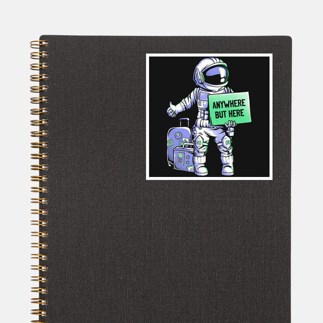 Anywhere But Here-none glossy sticker-eduely