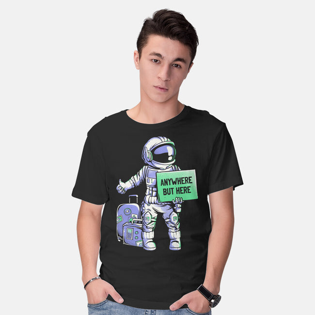 Anywhere But Here-mens basic tee-eduely