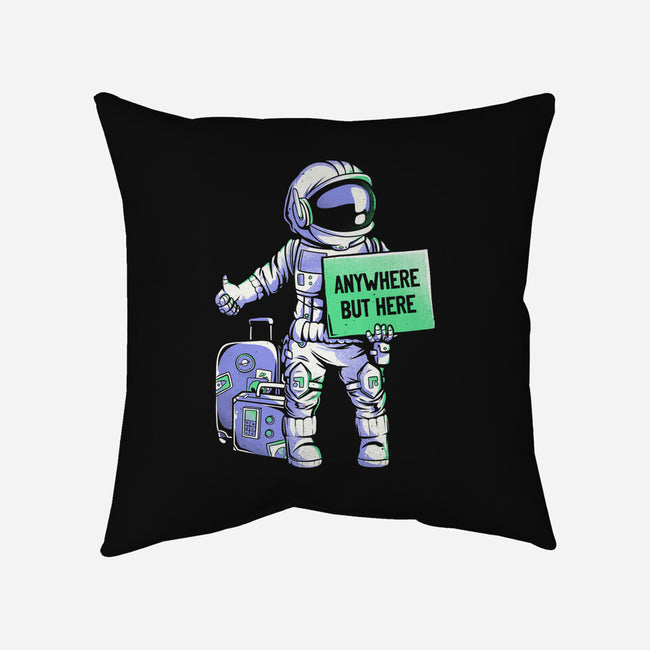 Anywhere But Here-none removable cover w insert throw pillow-eduely
