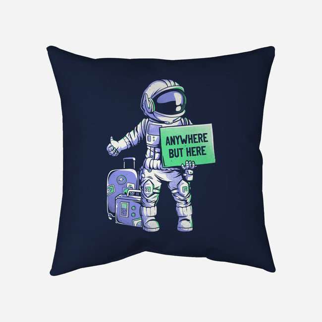 Anywhere But Here-none removable cover w insert throw pillow-eduely