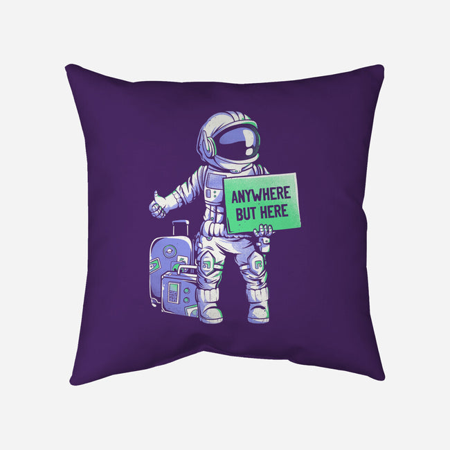 Anywhere But Here-none removable cover w insert throw pillow-eduely