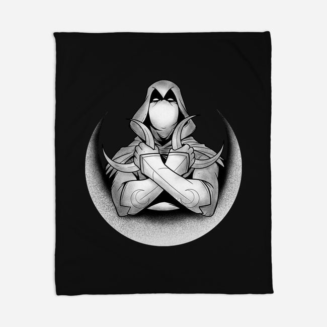 Knight Of The Moon-none fleece blanket-Douglasstencil