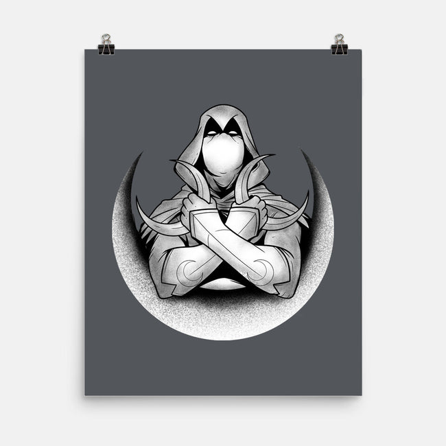 Knight Of The Moon-none matte poster-Douglasstencil