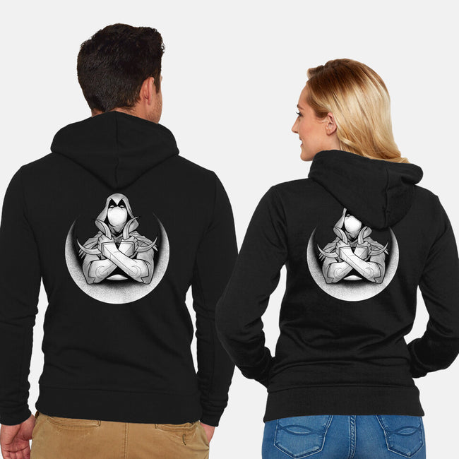 Knight Of The Moon-unisex zip-up sweatshirt-Douglasstencil