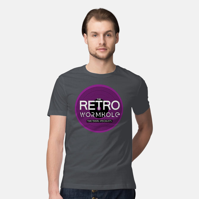 Retro Wormhole Purple Inverse-mens premium tee-RetroWormhole