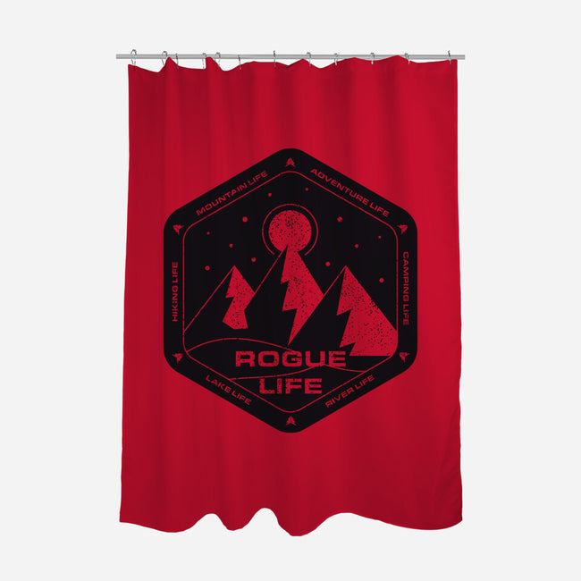 Rogue Life-none polyester shower curtain-RetroWormhole