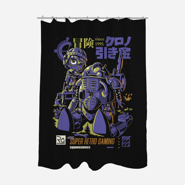 Robot Repair-none polyester shower curtain-Nihon Bunka