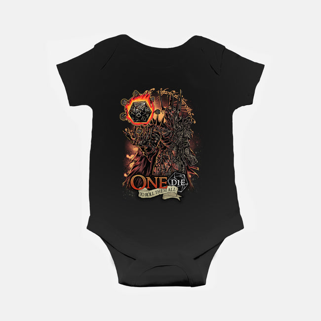 One Die To Roll Them All-baby basic onesie-Knegosfield