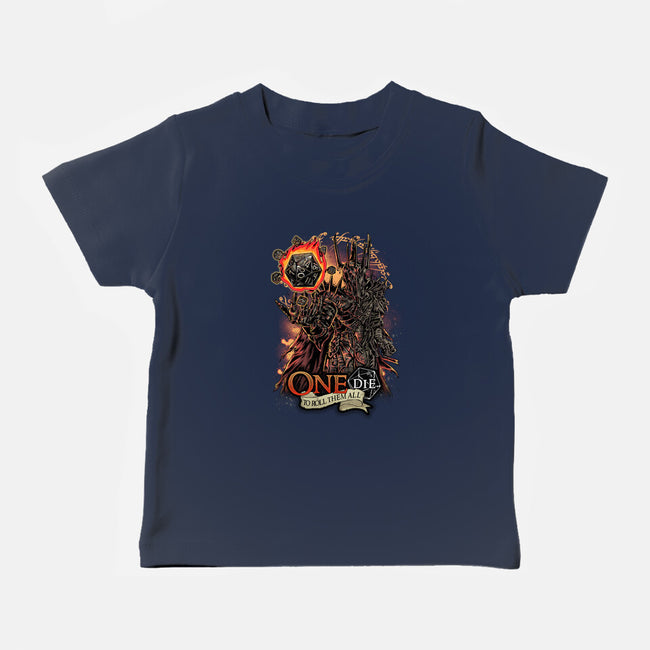 One Die To Roll Them All-baby basic tee-Knegosfield