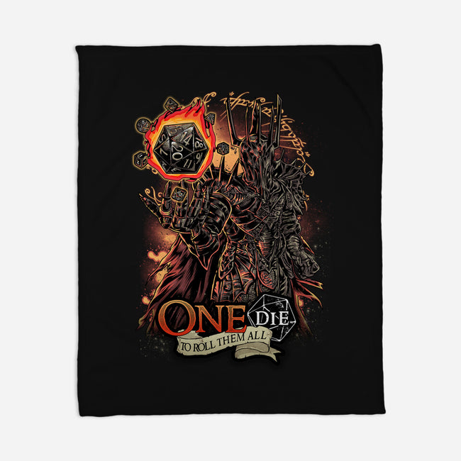 One Die To Roll Them All-none fleece blanket-Knegosfield