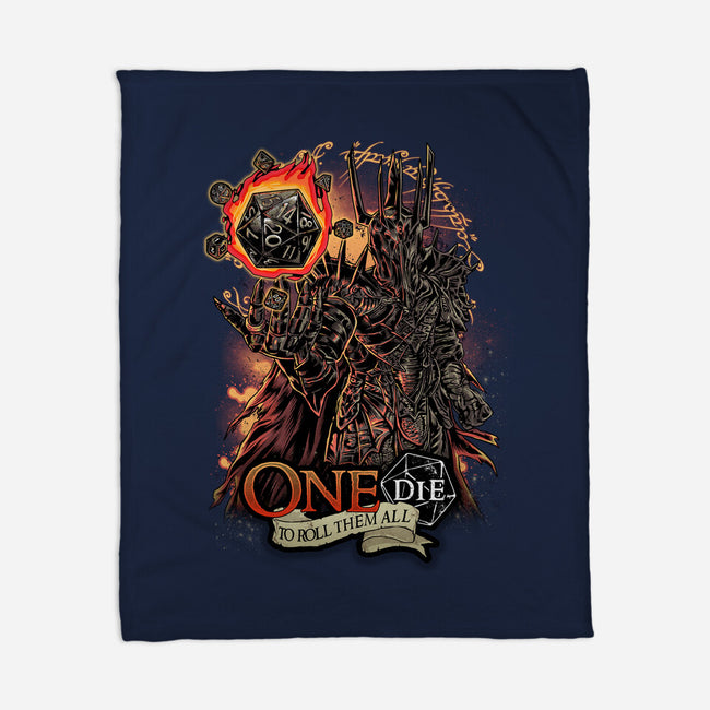 One Die To Roll Them All-none fleece blanket-Knegosfield