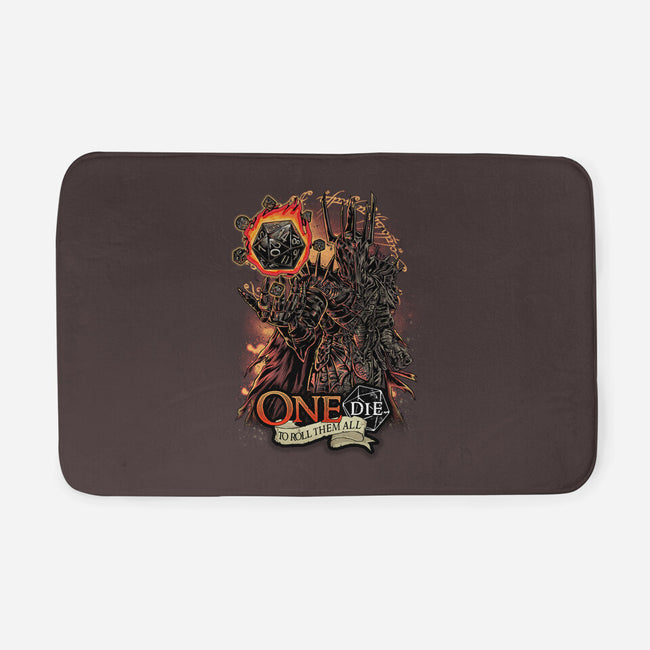 One Die To Roll Them All-none memory foam bath mat-Knegosfield