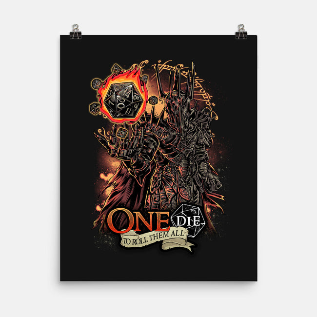 One Die To Roll Them All-none matte poster-Knegosfield