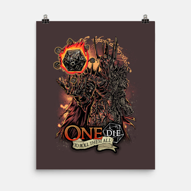 One Die To Roll Them All-none matte poster-Knegosfield