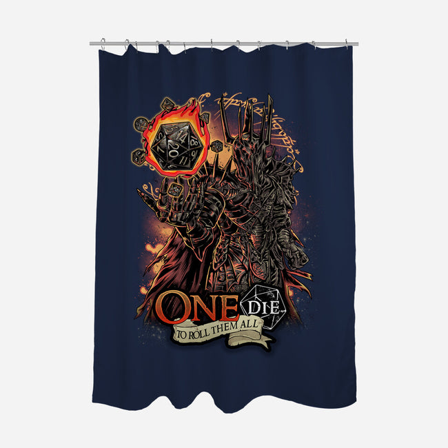 One Die To Roll Them All-none polyester shower curtain-Knegosfield