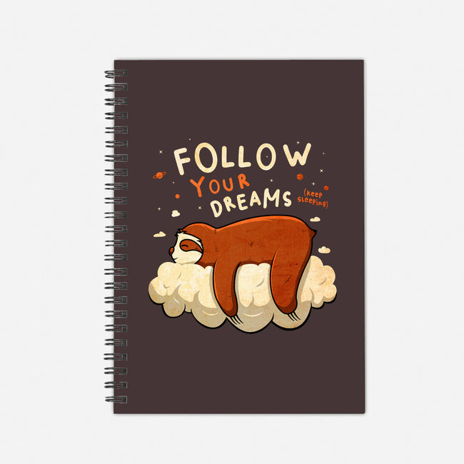 Follow Your Dream-none dot grid notebook-ducfrench