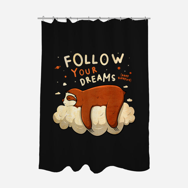 Follow Your Dream-none polyester shower curtain-ducfrench