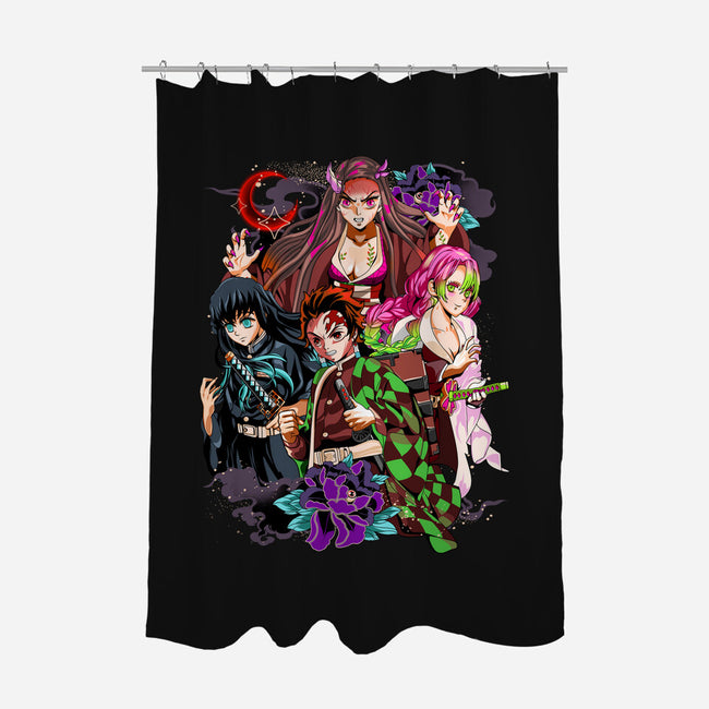 Swordsmith Hashira Team-none polyester shower curtain-heydale