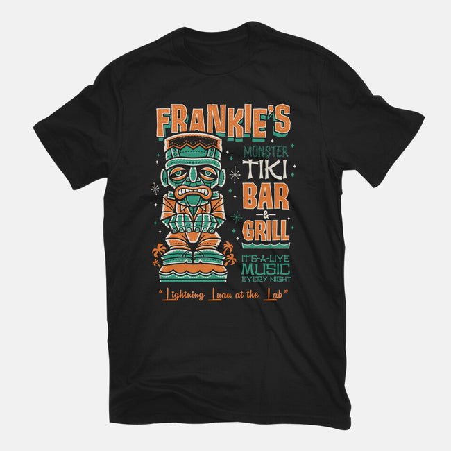 Frankie's Monster Tiki Bar-womens basic tee-Nemons