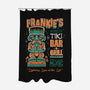 Frankie's Monster Tiki Bar-none polyester shower curtain-Nemons