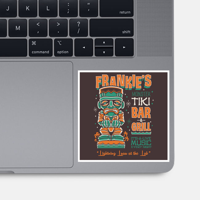 Frankie's Monster Tiki Bar-none glossy sticker-Nemons