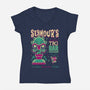 Seymour's Tropical Tiki Bar-womens v-neck tee-Nemons