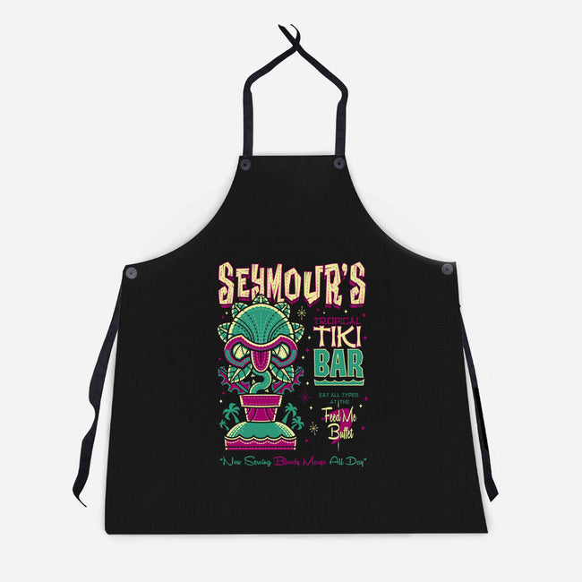 Seymour's Tropical Tiki Bar-unisex kitchen apron-Nemons