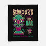 Seymour's Tropical Tiki Bar-none fleece blanket-Nemons
