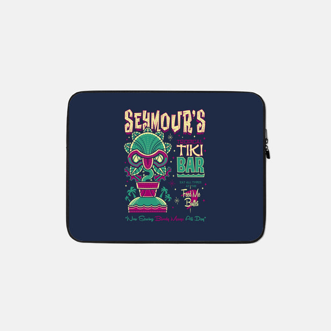 Seymour's Tropical Tiki Bar-none zippered laptop sleeve-Nemons