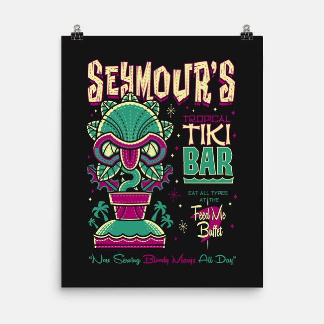 Seymour's Tropical Tiki Bar-none matte poster-Nemons