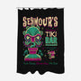 Seymour's Tropical Tiki Bar-none polyester shower curtain-Nemons