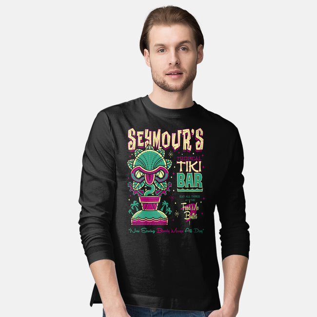 Seymour's Tropical Tiki Bar-mens long sleeved tee-Nemons