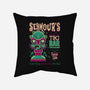 Seymour's Tropical Tiki Bar-none removable cover w insert throw pillow-Nemons