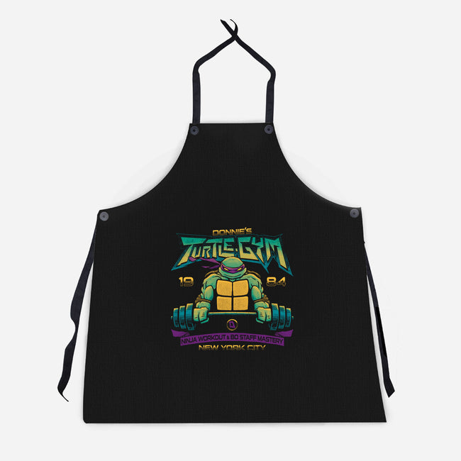 Donnie's Gym-unisex kitchen apron-teesgeex