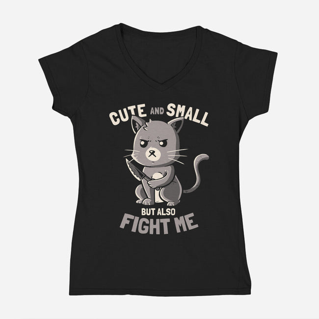 Cute And Small-womens v-neck tee-koalastudio