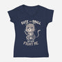 Cute And Small-womens v-neck tee-koalastudio