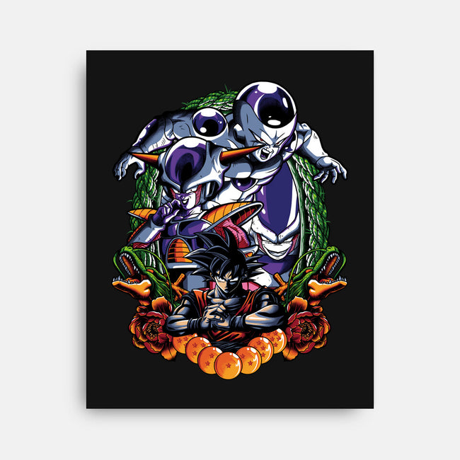 Planet Destroyer-none stretched canvas-Badbone Collections