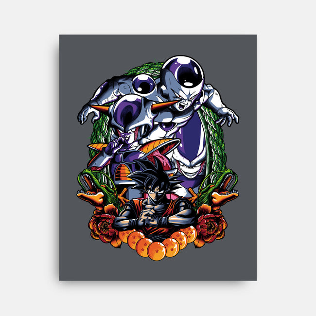 Planet Destroyer-none stretched canvas-Badbone Collections