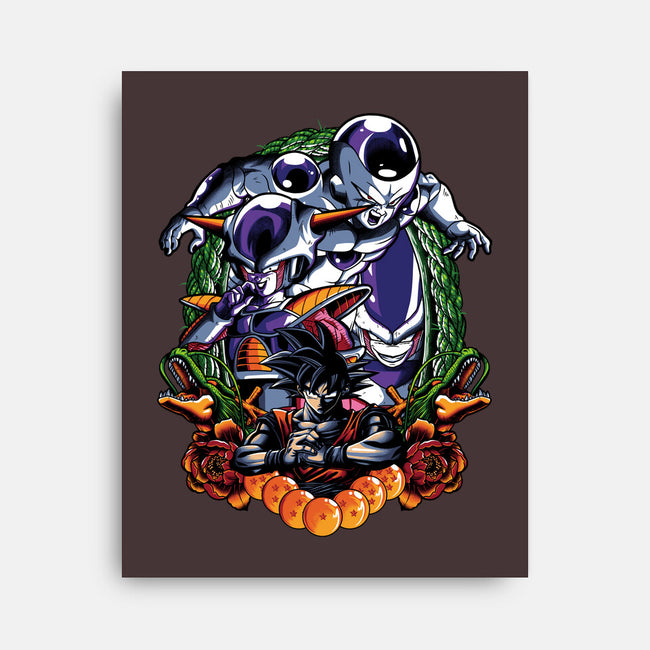 Planet Destroyer-none stretched canvas-Badbone Collections