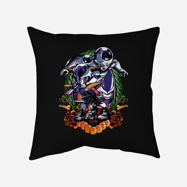 Planet Destroyer-none removable cover w insert throw pillow-Badbone Collections