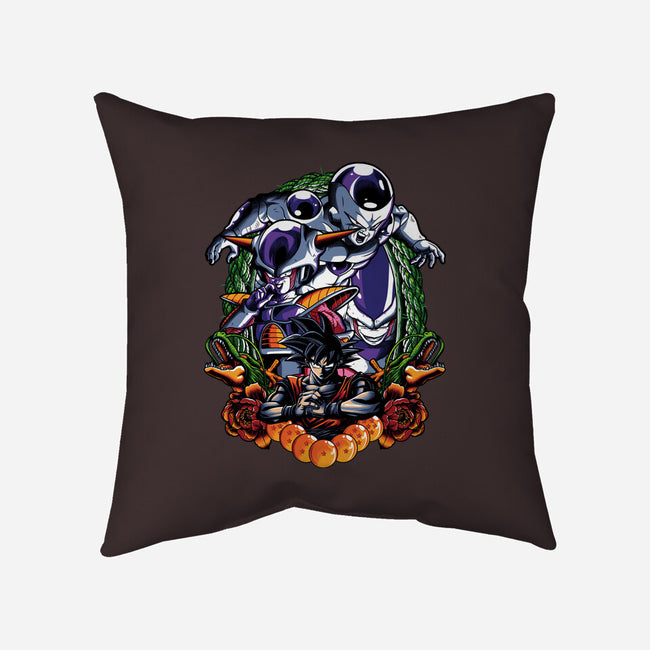 Planet Destroyer-none removable cover w insert throw pillow-Badbone Collections