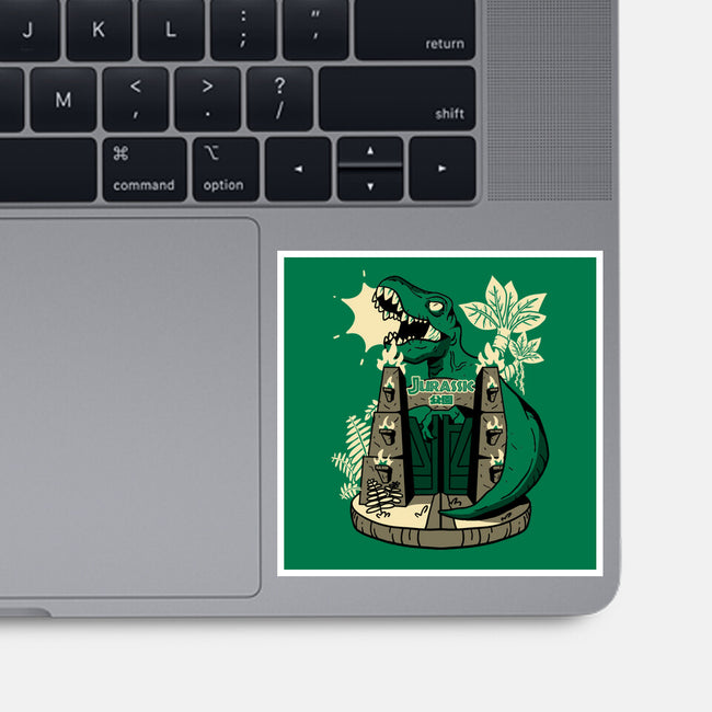 Dino Souvenir-none glossy sticker-Sketchdemao