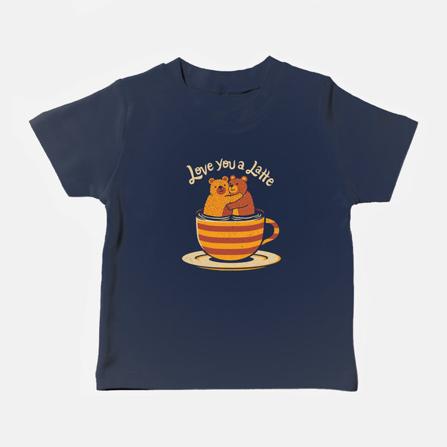Love You A Latte Bears-baby basic tee-tobefonseca