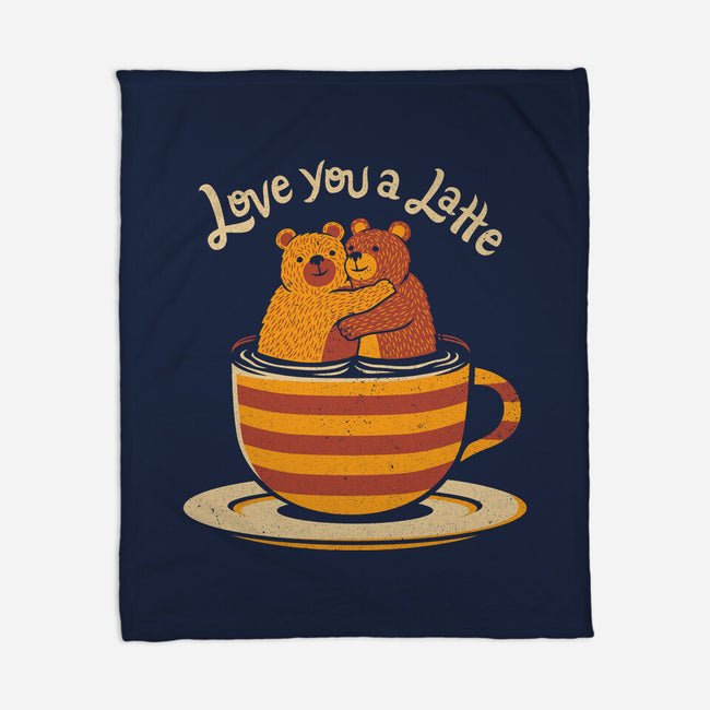 Love You A Latte Bears-none fleece blanket-tobefonseca