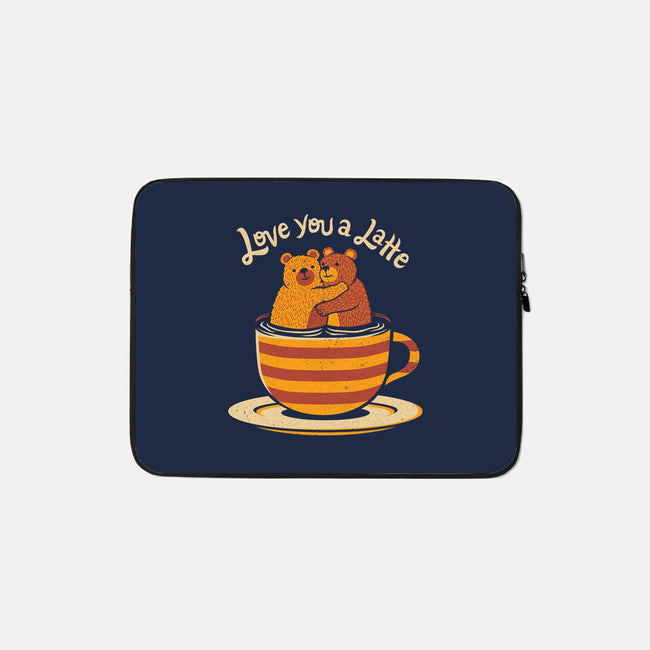 Love You A Latte Bears-none zippered laptop sleeve-tobefonseca
