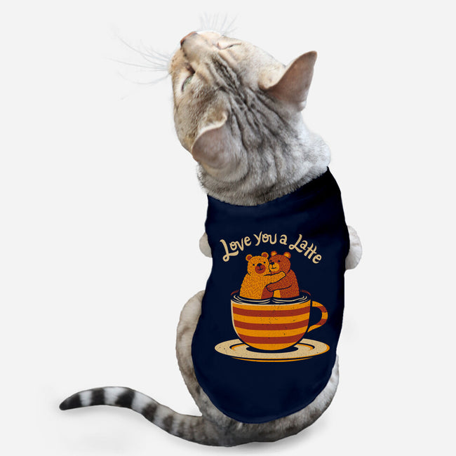 Love You A Latte Bears-cat basic pet tank-tobefonseca